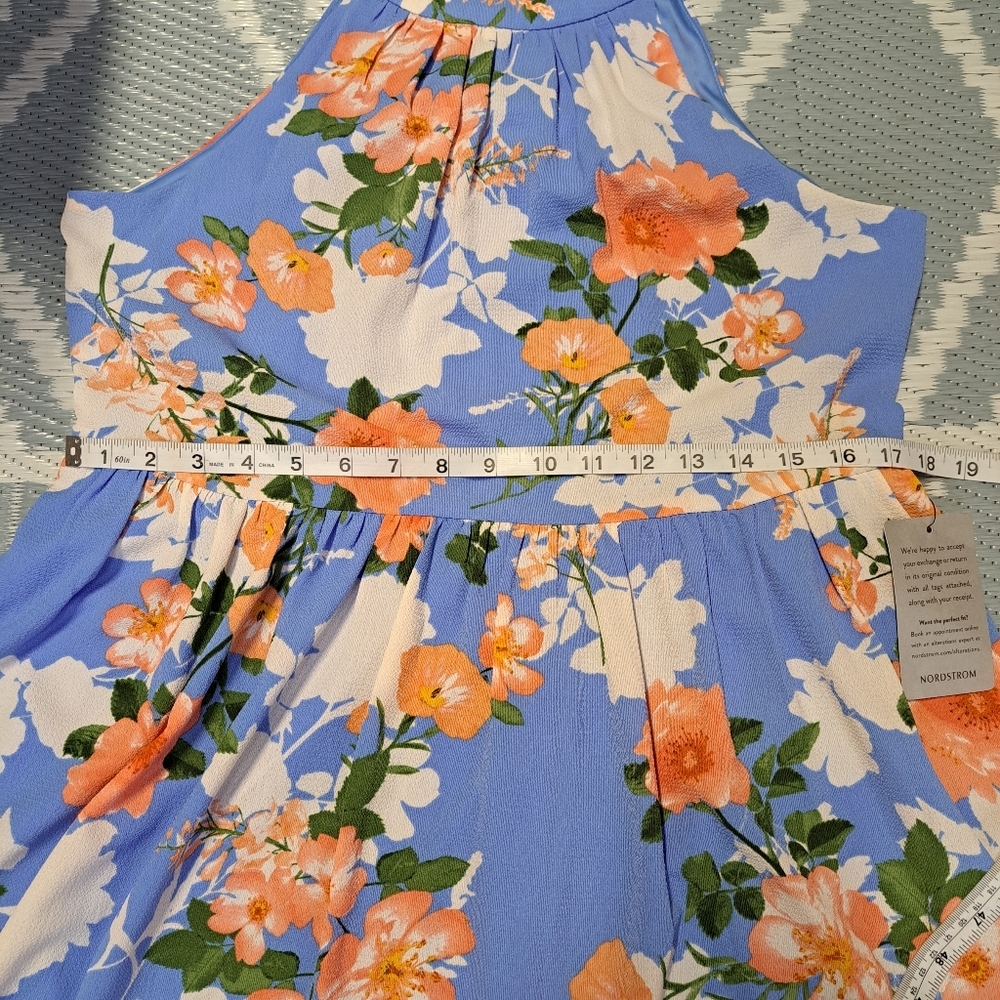 Vince Camuto Floral Print Fit & Flare Dress - Picture 11 of 12